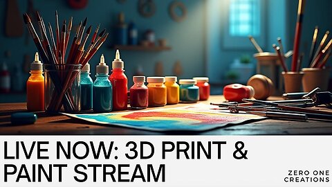 🎨 3D Printing & Painting Live | Statues, Collectibles, and Chill Vibes 🖌️🖤