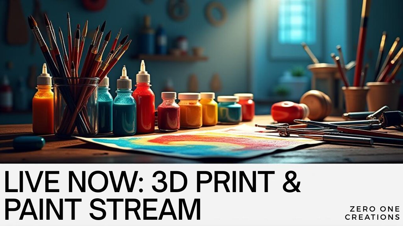 🎨 3D Printing & Painting Live | Statues, Collectibles, and Chill Vibes 🖌️🖤