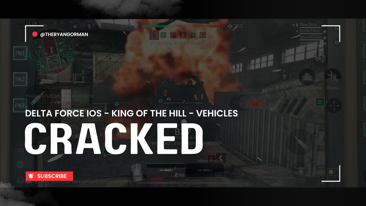 Delta Force iOS - Epic Tank Destroyer Run. 24-0 Vehicle Kills, Machine Gun & More