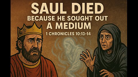 Saul died because he seeks a Medium instead of God