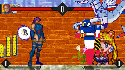 MUGEN - Extremely Rare Chars - Psylocke & Skull vs. BREAKER & Wyvern - Download