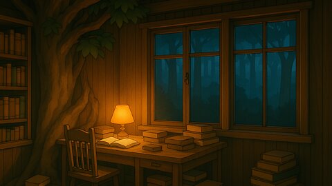 Hidden Library in the Woods – Relaxing Lofi to Study & Dream