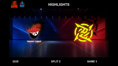 AL vs NIP Game 1 Highlights - LPL 2025 Split 2 - Anyone's Legend vs Ninjas in Pyjamas