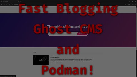 How to Set Up Ghost CMS with MariaDB Using Podman-Compose