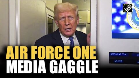 President Trump Takes Questions Aboard Air Force 1