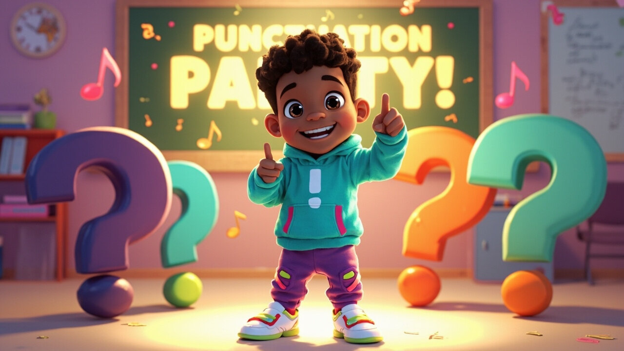Punctuation Party! | Fun Kids Song About Periods, Commas & Question Marks