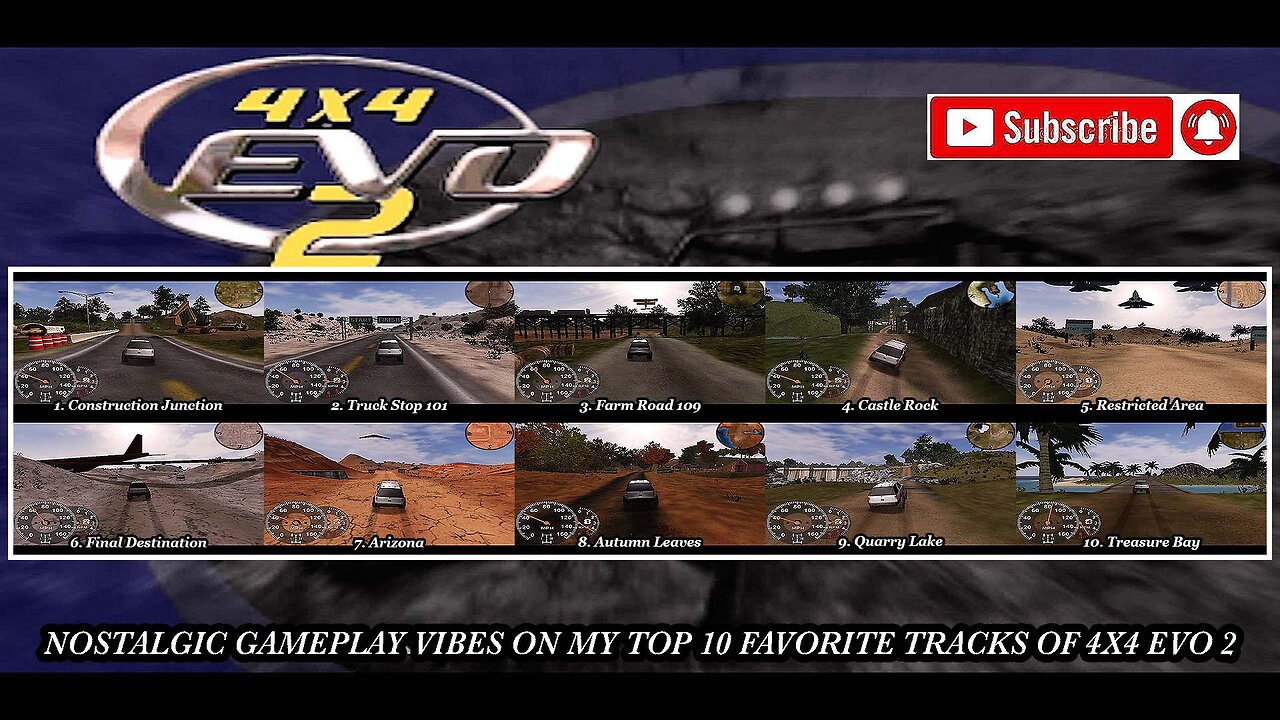 29 - NOSTALGIC GAMEPLAY VIBES ON MY TOP 10 FAVORITE TRACKS OF 4X4 EVO 2