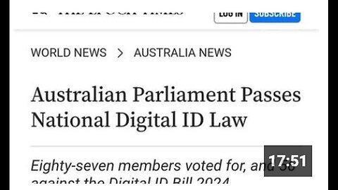 "Digital Lockdown Legislation Enacted: No Digital ID, No Job, Travel, or Rent"