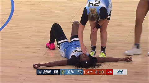 😱 Kamilla Cardoso INJURES teammate in FREAK play, then gives up AND-1 | Chicago Sky WNBA basketball