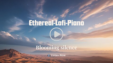 Blooming silence│Lofi Piano Soundscape for Peaceful Evenings