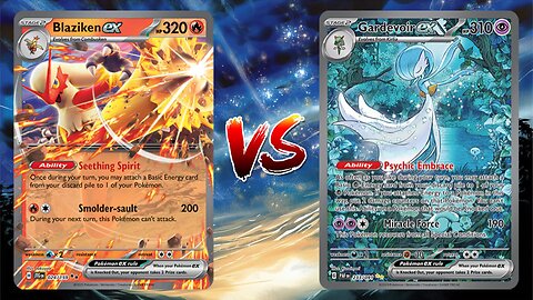 Pokemon TCG Live Blaziken EX Gouging Fire EX VS Gardevoir EX Munkidori!!
