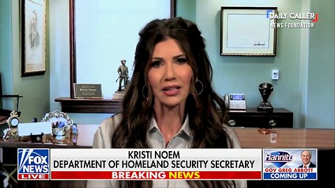 Kristi Noem: 'You Can Already See the Difference in D.C.—Robberies Down 46%'