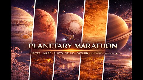 Planetary Marathon | Jupiter • Mars • Pluto • Venus • Saturn – Five Worlds, One Epic Journey