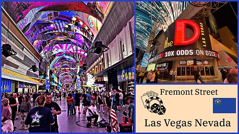 Exploring Las Vegas - Fremont Street - Casinos, Light Show & More - Las Vegas Nevada 2025