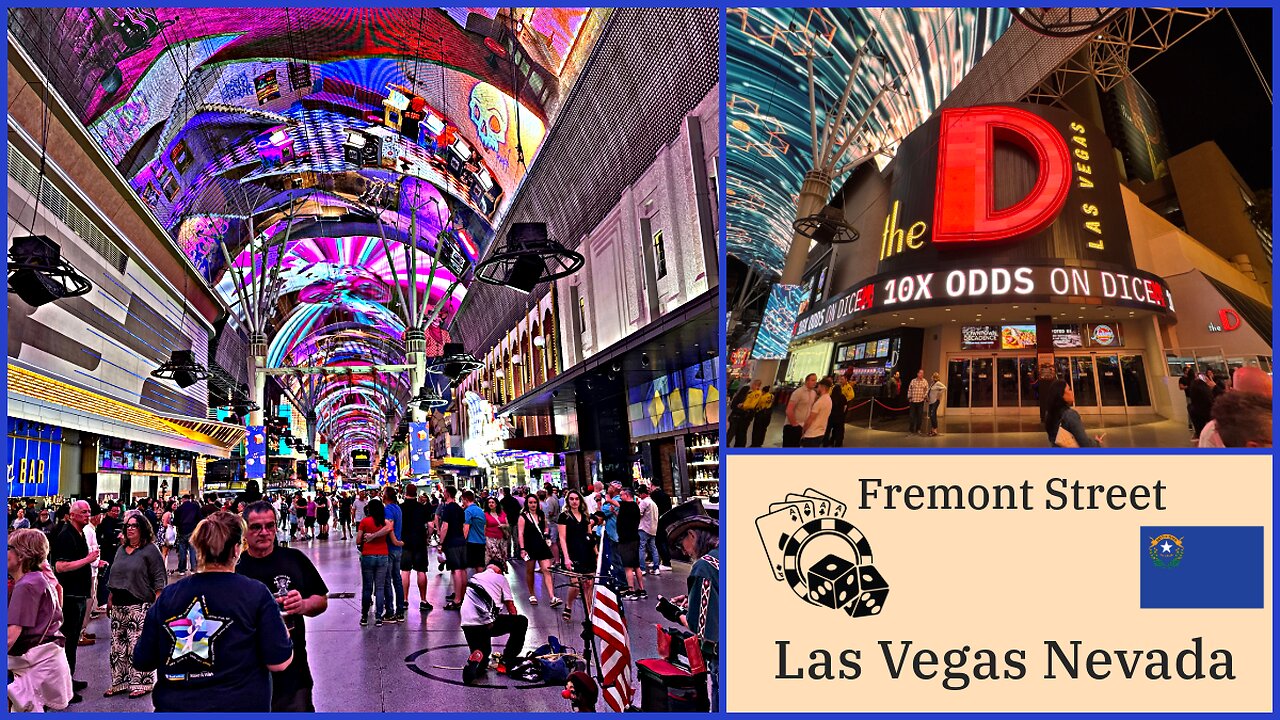 Exploring Las Vegas - Fremont Street - Casinos, Light Show & More - Las Vegas Nevada 2025