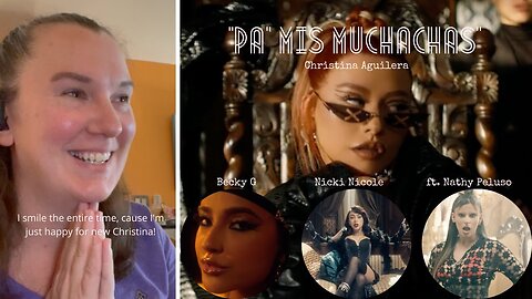 Christina Aguilera | "Pa' Mis Muchachas" [Reaction] | Becky G, Nicki Nicole ft. Nathy Peluso