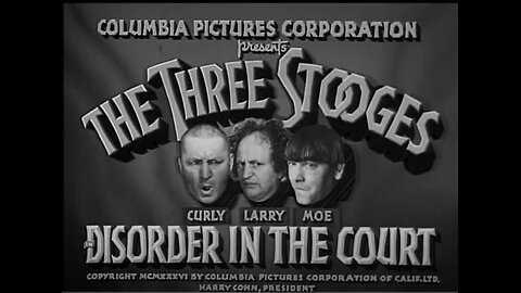 The Three Stooges| Disorder in the Court: Black & White