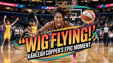 Kalia Copper’s Wig Takes Flight in the Middle of a Basketball Game!