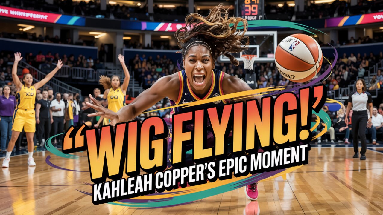 Kalia Copper’s Wig Takes Flight in the Middle of a Basketball Game!
