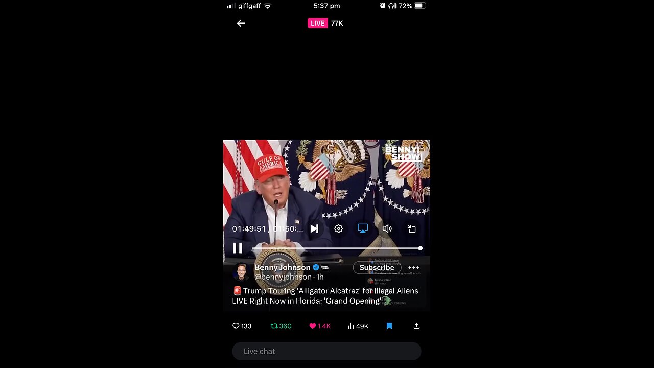 Trump : Opening Alligator Alcatraz