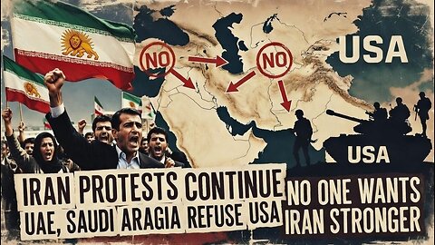 USA has no place to attack Iran as Saudi/UAE says no; while Iran revolutionary protests continues~