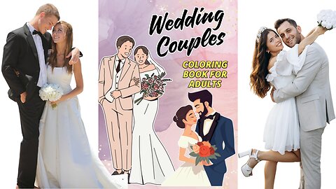 Wedding Couples Book Bride and Groom Designs Coloring Romantic Love Gift Idea