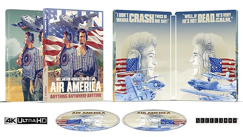 Air America [4K UHD & Bl-ray Steelbook] Mel Gibson & Robert Downey Jr