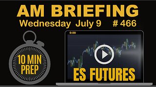 AM Briefing: | Preparing ES Traders For Our Emini and MES Micros Futures Trading Room