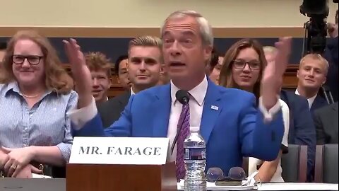 Nigel Farage takes the high road after Jamie Raskin dishonestly SLIMED him in his opening remarks: