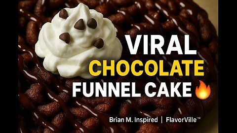 Epic Chocolate Pancake Funnel Cake | Brian M. Inspired Viral Dessert | FlavorVille™”