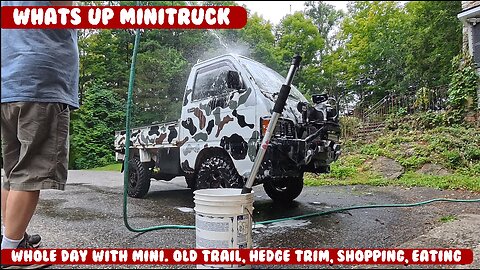 Mini-Truck (SE08 EP12) All day hang with Minitruck!, Thrash some trails, hedges, errands, get dinner