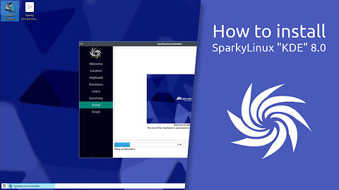 How to install SparkyLinux "KDE" 8.0