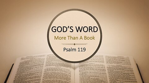 God's word – More than a book part 2 | Wednesday night