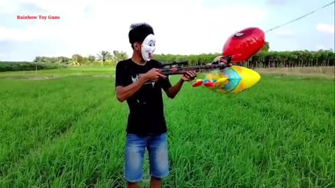 Cleaning Nerf Shotgun, AK47, Sniper Rifle, Glock Pistol, M16, Sniper Nerf EPS 04 Part 3