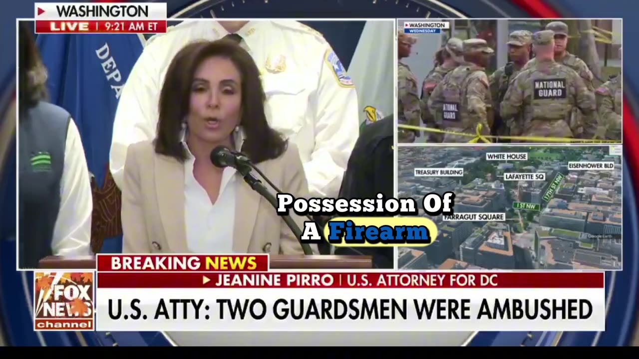 BREAKING: DC U.S. Attorney Jeanine Pirro Says Death Penalty Will Be Sought If Guard Troops Die