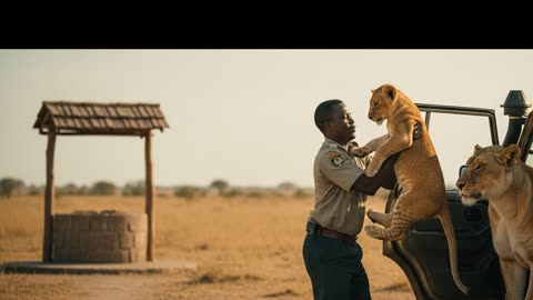 Lioness, Elephant, Ranger Rescue Drought Survivor Cub