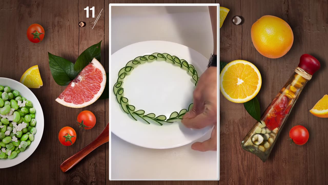 Fruit plate decoration