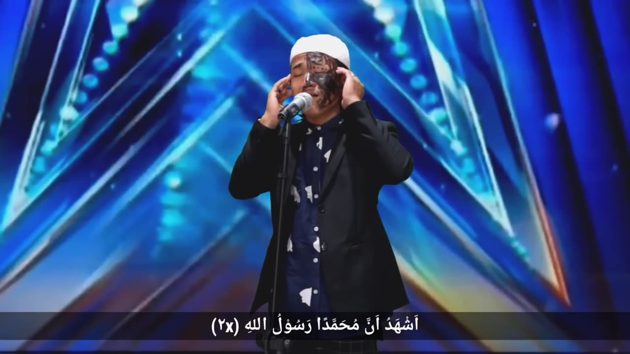 The tattooed man voice was so extraordinary when he called the call to prayer that the judges cried