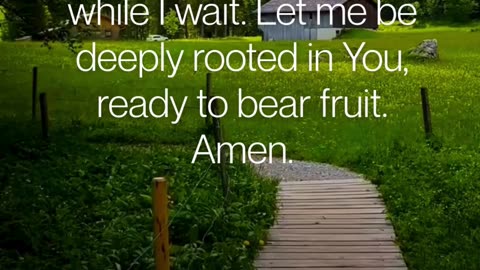 God’s preparing you for lasting fruit.
