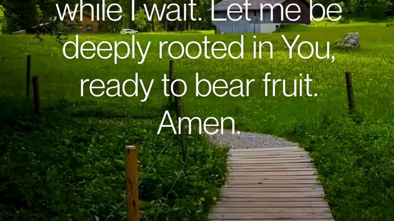 God’s preparing you for lasting fruit.