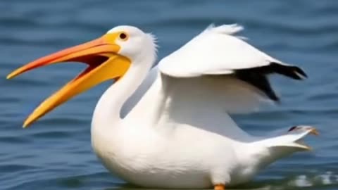 Majestic Glide of the American White Pelican 🕊️ | Nature's Aerial Giant!