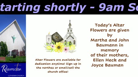 Sunday Service 9 AM May 11, 2025