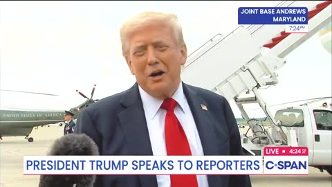 President Trump asked about Rosie O'Donnell blamed him for the fact she is overweight
