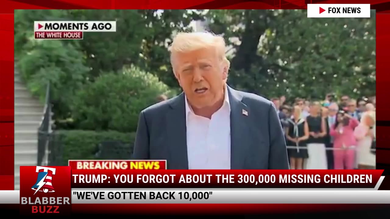 Trump: You Forgot About The 300,000 Missing Children
