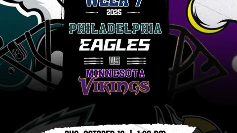 Philadelphia Eagles vs Minnesota Vikings | Streaming | Week 7