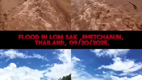 Flood in Lom Sak (Phetchabun, Thailand, 09/20/2025).
