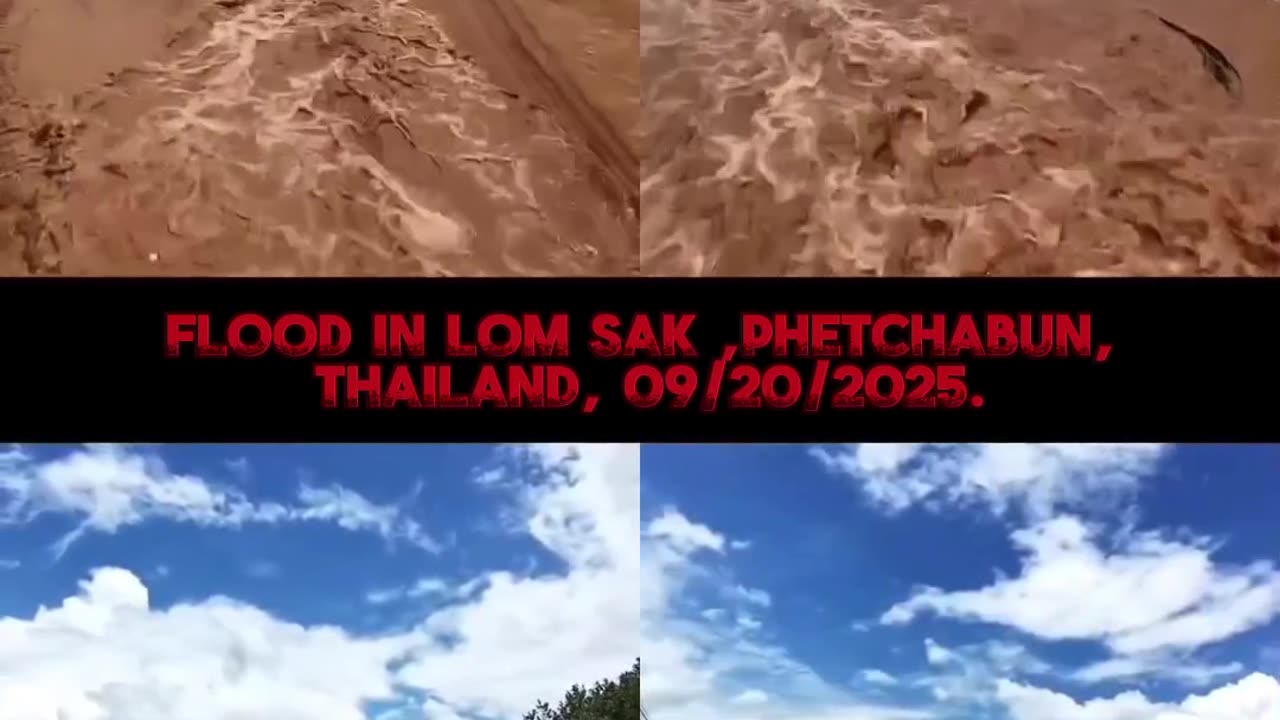 Flood in Lom Sak (Phetchabun, Thailand, 09/20/2025).