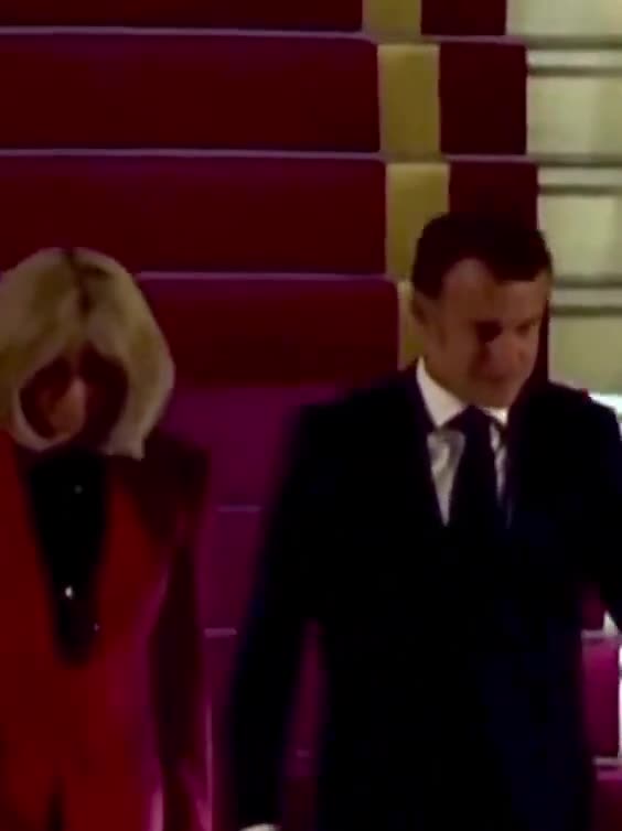 French President Emmanuel Macron allegedly attacked in the face by his wife Brigitte