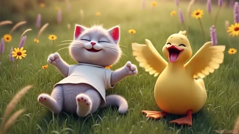 THE CAT AND THE DUCK – TWO LONELY SOULS WHO WROTE THEIR OWN HAPPINESS TOGETHER 🐱🦆💖 5.03 min
