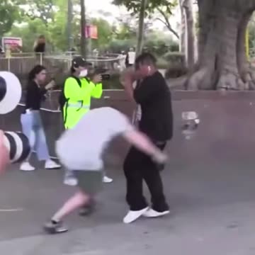 THE RIOT ACT: Anti-ICE Rioter Tackled by Patriot After Throwing Water Bottle at Law Enforcement